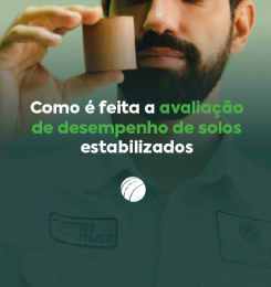Como é feita a avaliação  de desempenho de solos estabilizados